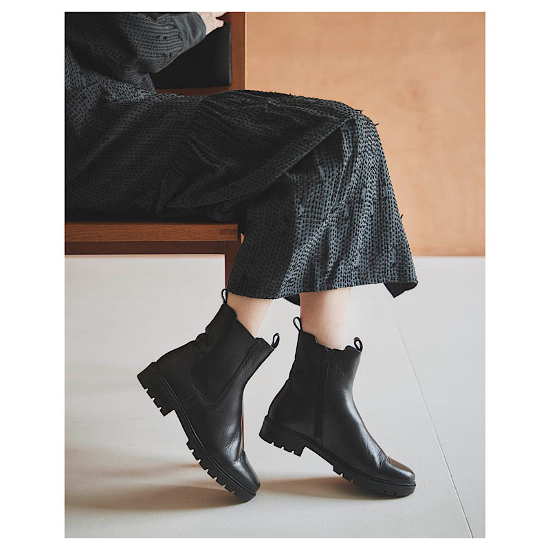 Bottines Ara en cuir noir
