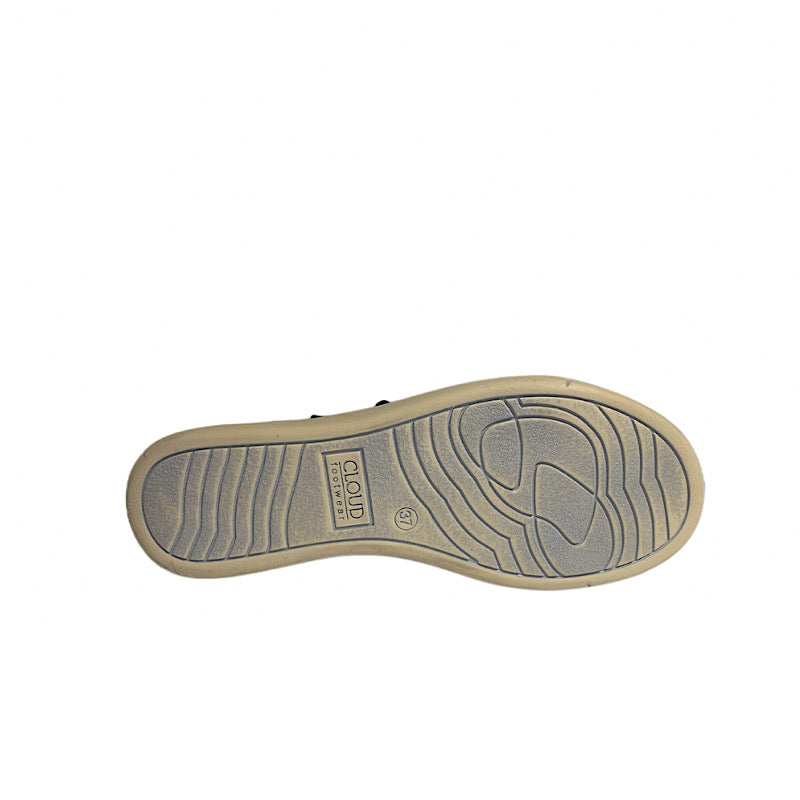 Chaussures Cloud en cuir bleu.