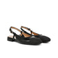Sandales/chaussures Vionic Petaluma en cuir noir.