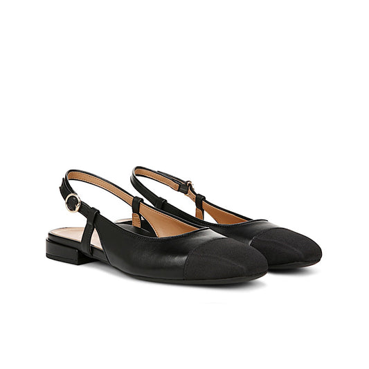 Sandales/chaussures Vionic Petaluma en cuir noir.