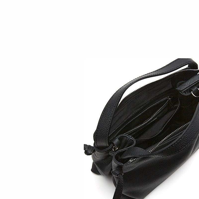 Maia sac en cuir noir, La Canadienne.