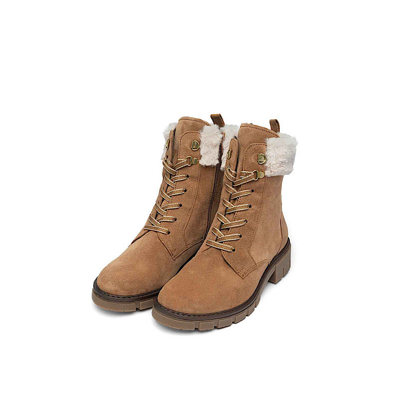 Bottines Ara Dover en suède cognac — 12-23132-09
