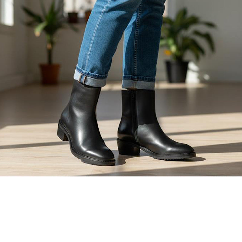 Bottines Ara Jacinth en cuir noir — 12-51601-01