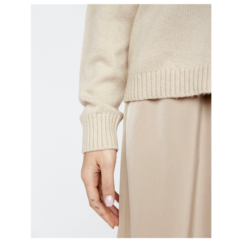 Cardigan en mélange de cachemire – taupe – vue 3