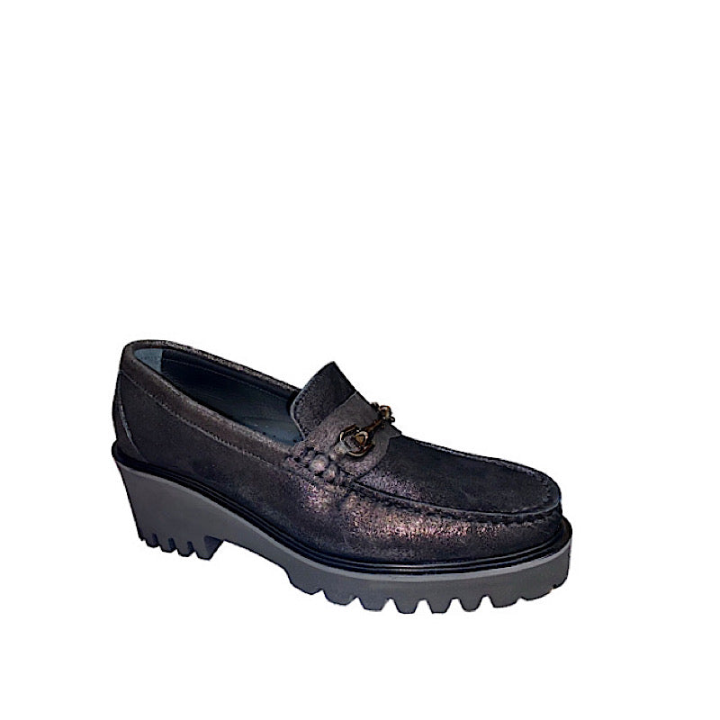 Chaussures Di Chenzo en cuir noir.