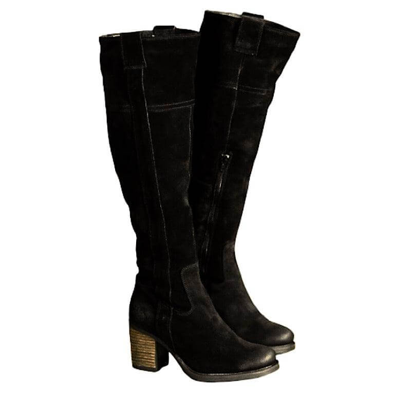 Bottes Bos & Co Horton en suède noir.