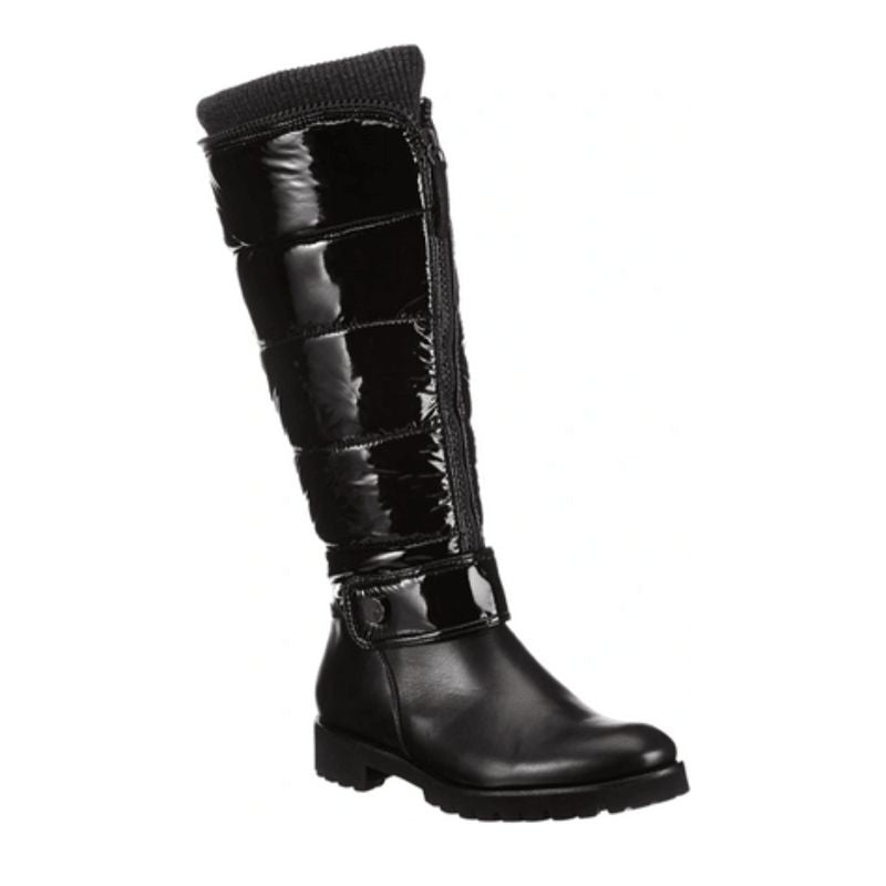 Bottes d’hiver Högl 2220 en cuir nappa et verni noir.