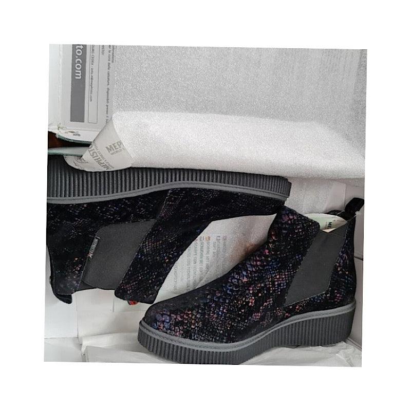 Bottes d’automne Mephisto Emie en velours multi.