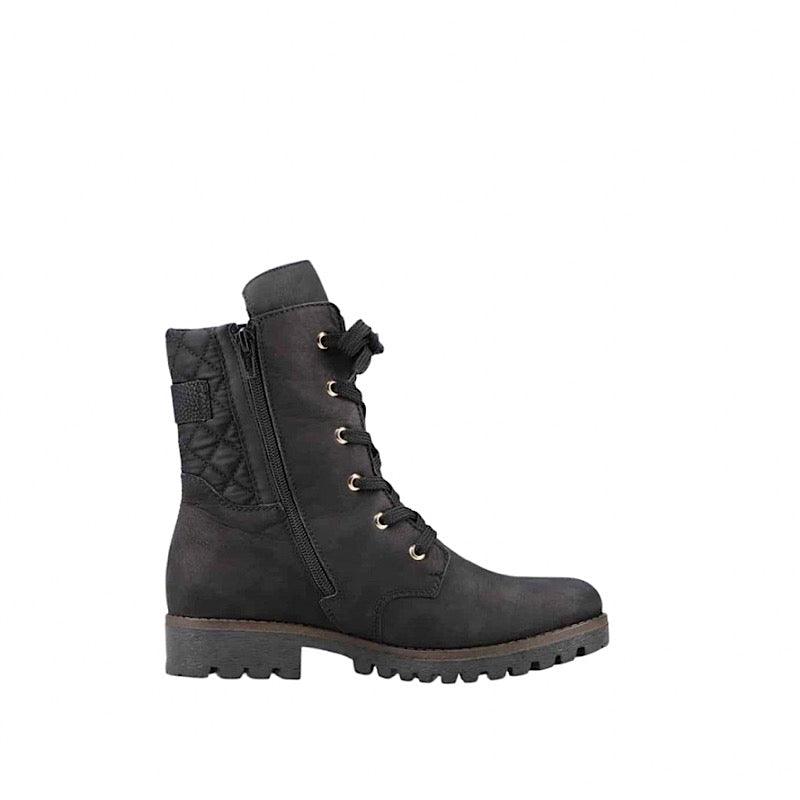 Bottes noires Rieker 78523-01.