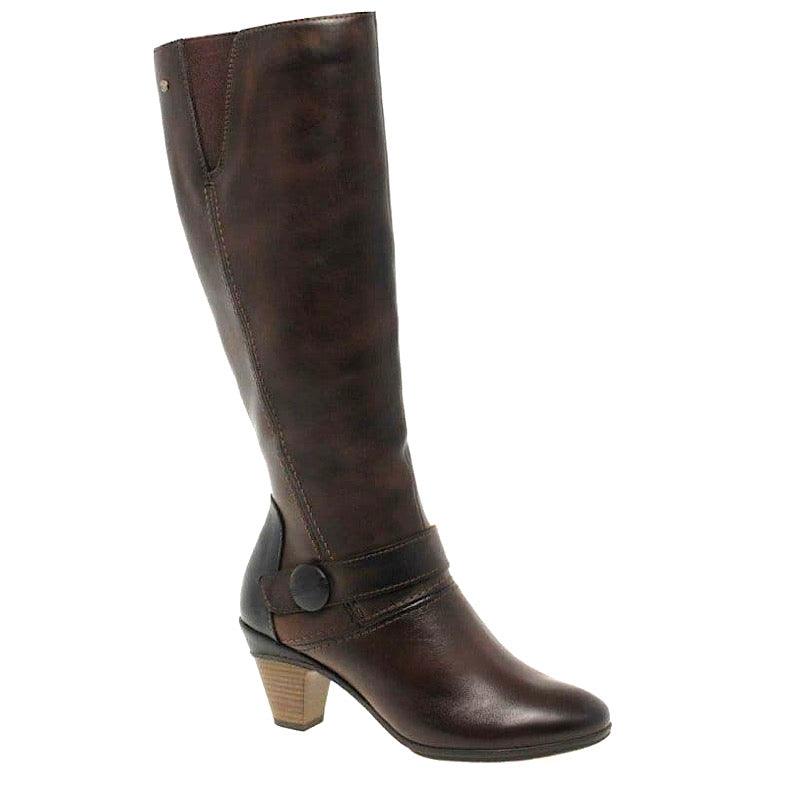 Bottes Pikolinos en cuir brun.