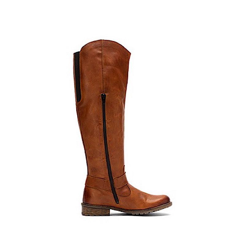 Bottes Remonte R3382 en tan cuir vegan.