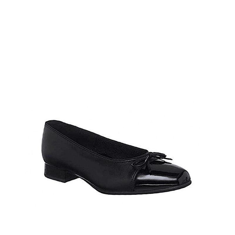 Chaussures Ara type ballerine en cuir/verni noir. - Boutique Prestige