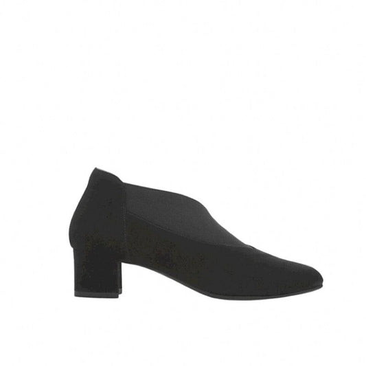 Chaussures Bella Comforto style Roxy en suède noir. - Boutique Prestige