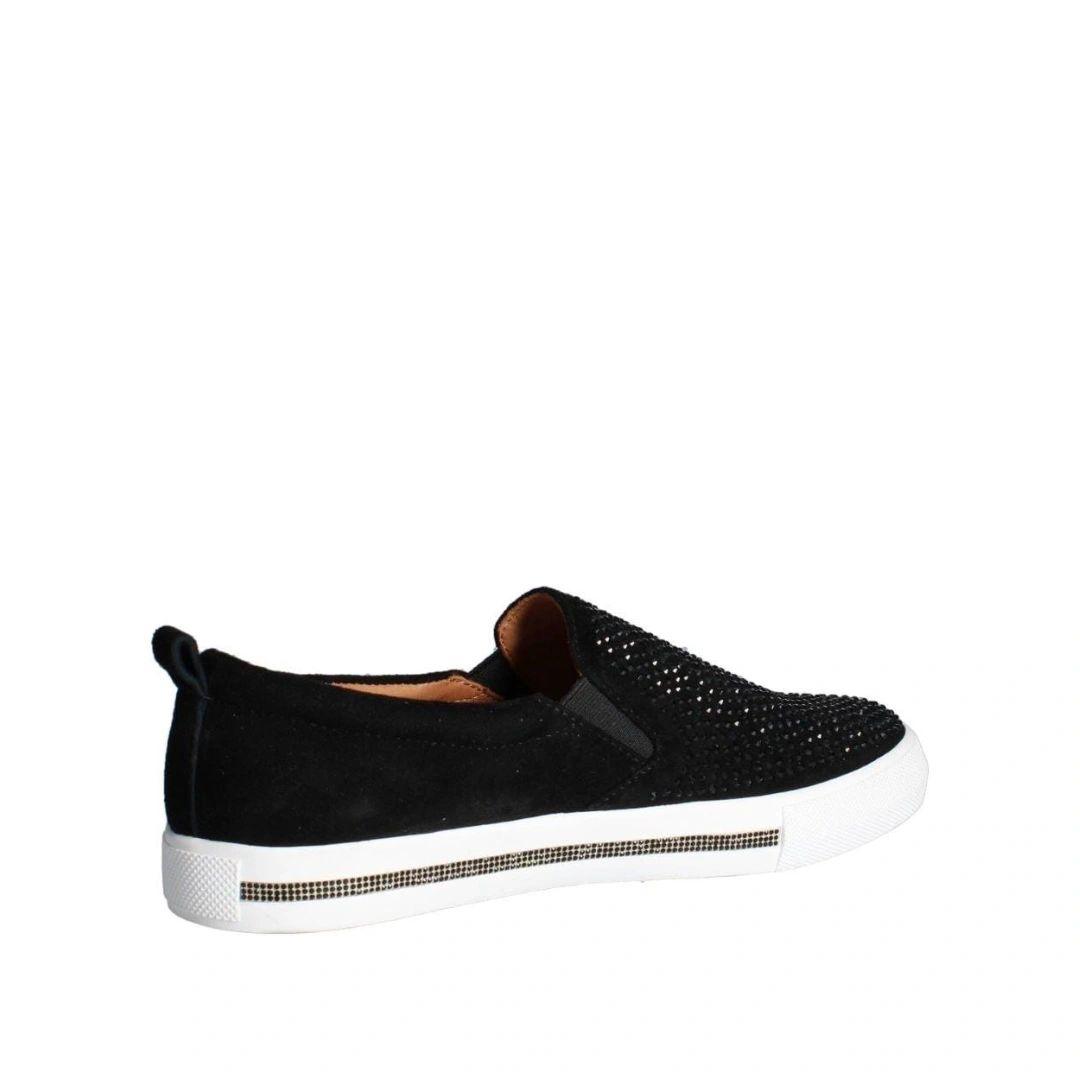 Chaussures L’Amour des pieds Kamada noir avec strass.