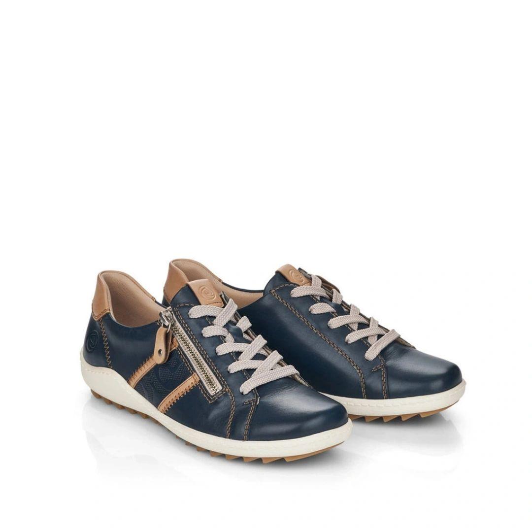 Chaussures lacées Remonte R1426-14 en marine.
