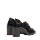 Chaussures Softwaves style flâneur en cuir verni noir. - Boutique Prestige