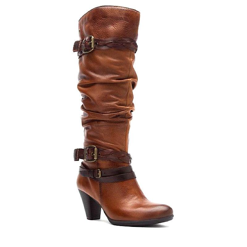 Bottes Pikolinos en cuir brun, style western.
