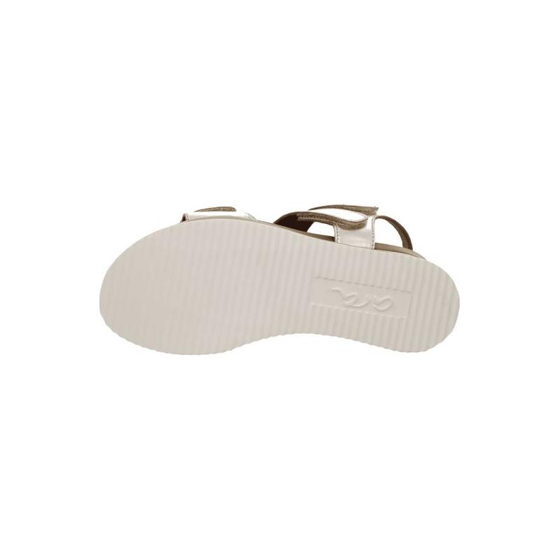 Sandales Ara 18205 en cuir doré.