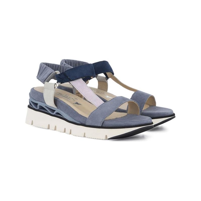 Sandales Softwaves bleu jeans.