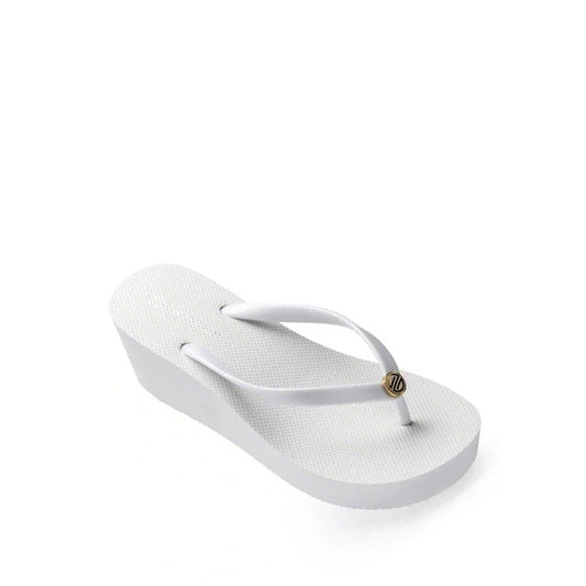 White Wedge Beach Sandal