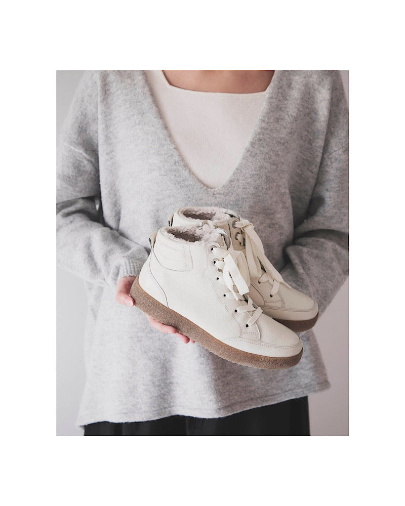 Bottines doublées Ara 12-36904-09 en cuir ivoire