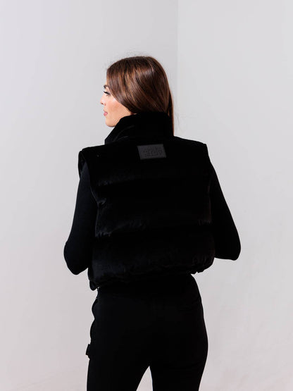 Gilet en velours - noir
