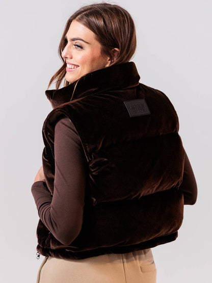 Gilet en velours - brun