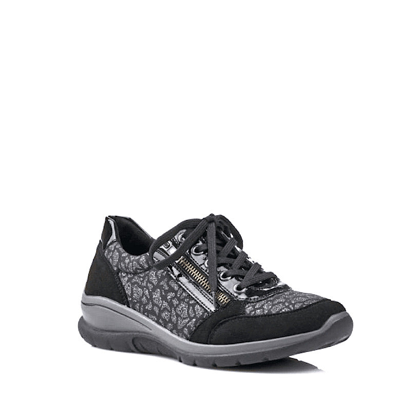 Chaussures Remonte D5311-03 en noir et gris .