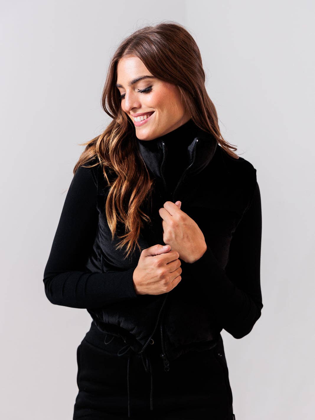 Gilet en velours - noir