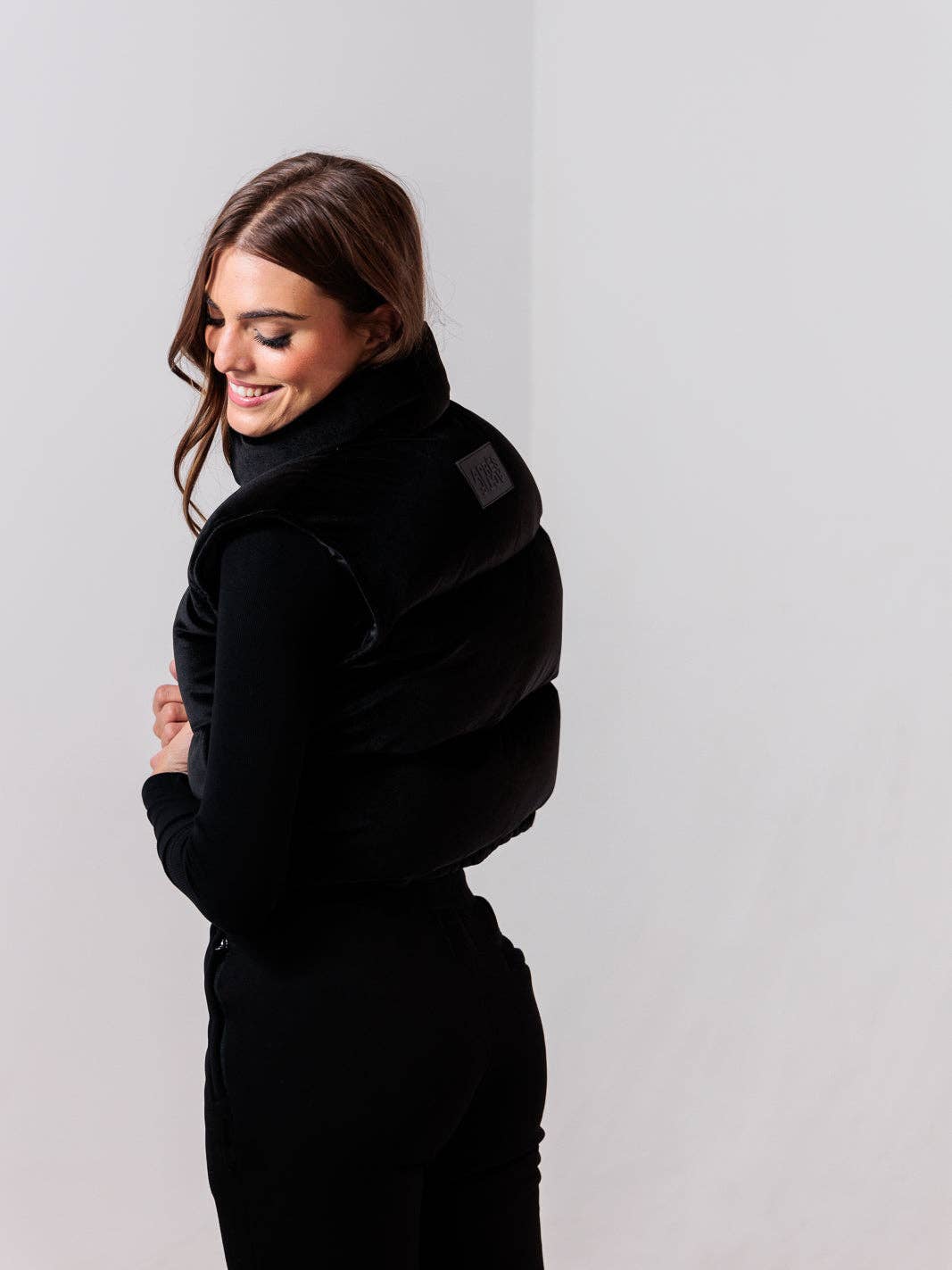 Gilet en velours - noir