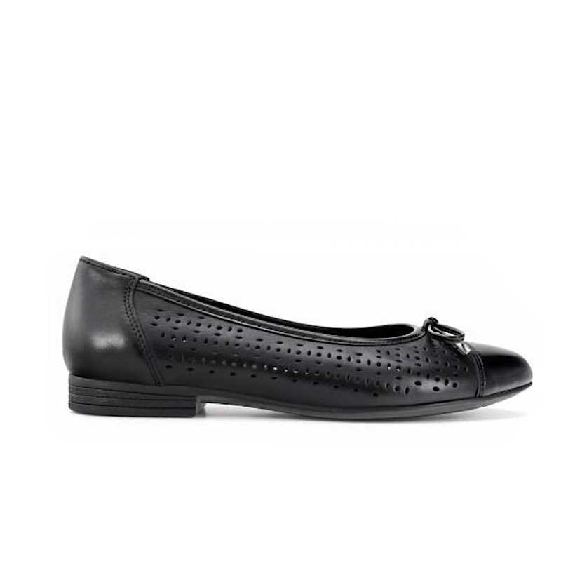 Ara Sangria en cuir noir.