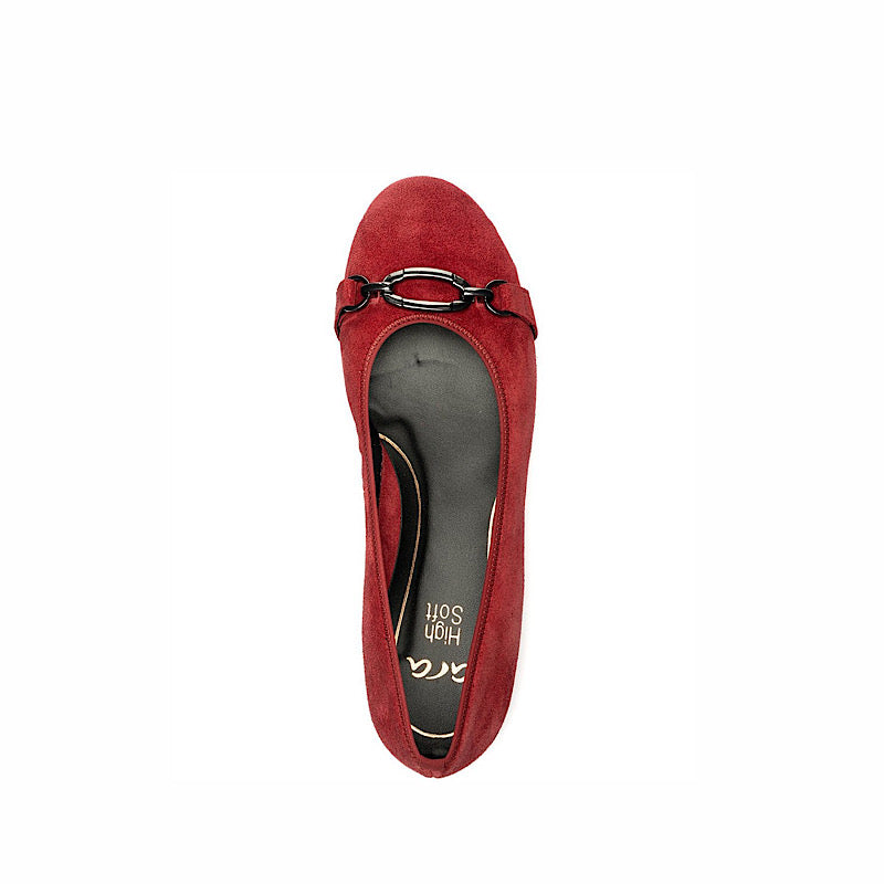 Ara 12-41344-89 in cherry red suede.
