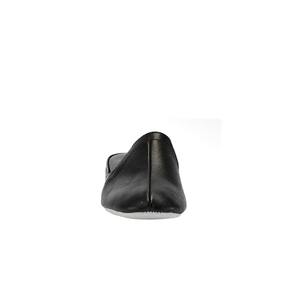 Pantoufles mules en cuir – noir