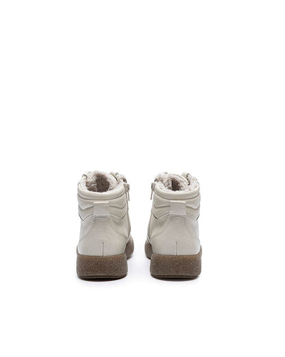 Bottines doublées Ara 12-36904-09 en cuir ivoire