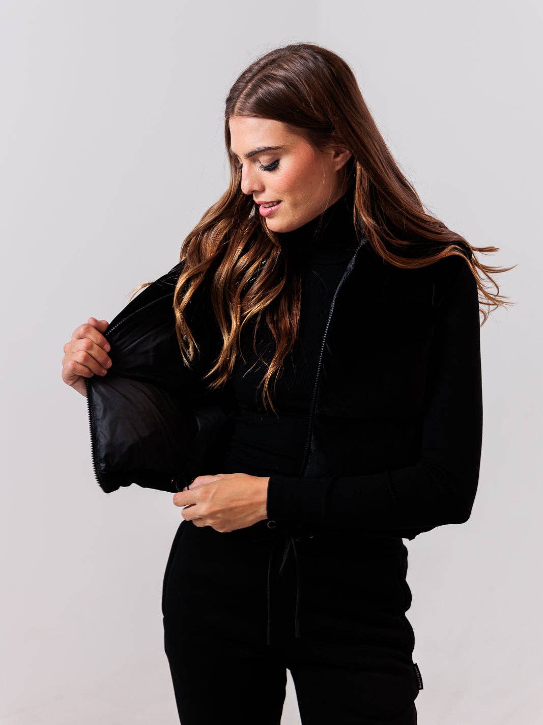 Gilet en velours - noir