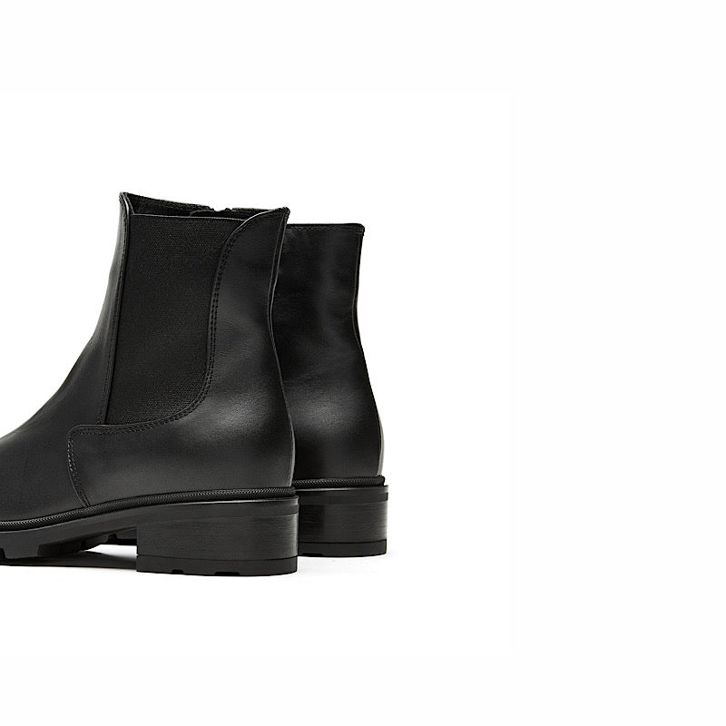 La Canadienne Selina cuir noir.