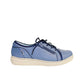 Cloud shoes in blue leather.