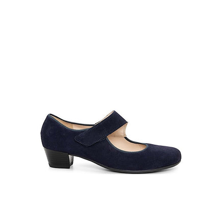 Ara Calico 2 – Escarpins Mary Jane en daim marine