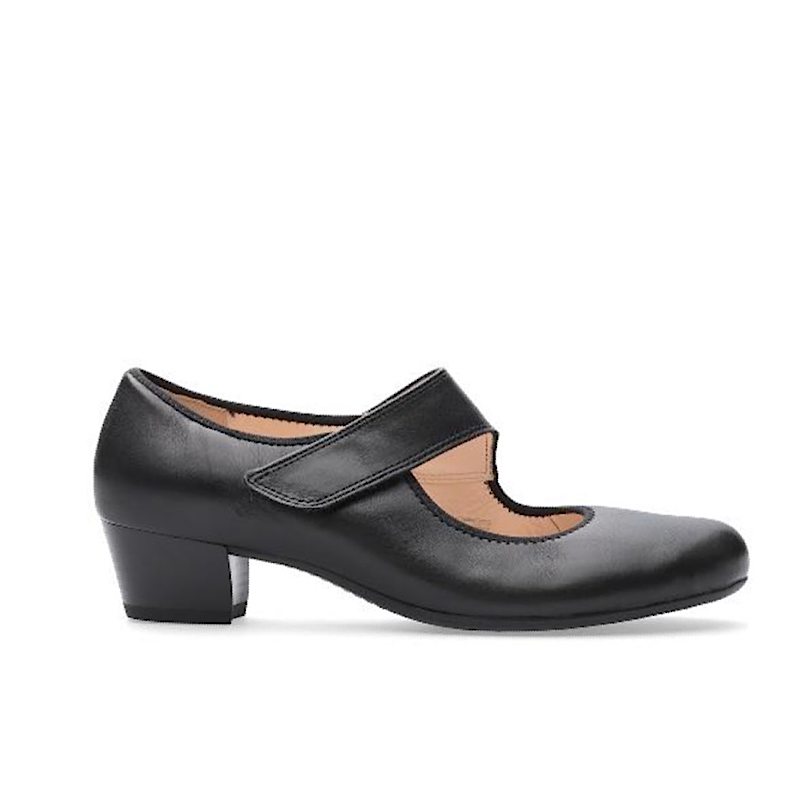 Ara Calico 2 en cuir noir.