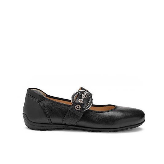 Ara Bégonia en cuir noir.