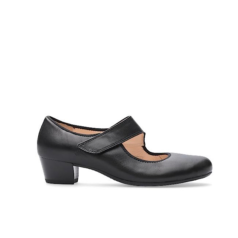 Ara Calico 2 en cuir noir.