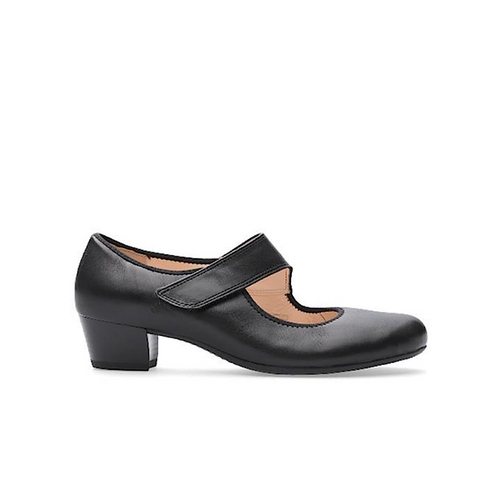 Ara Calico 2 en cuir noir.