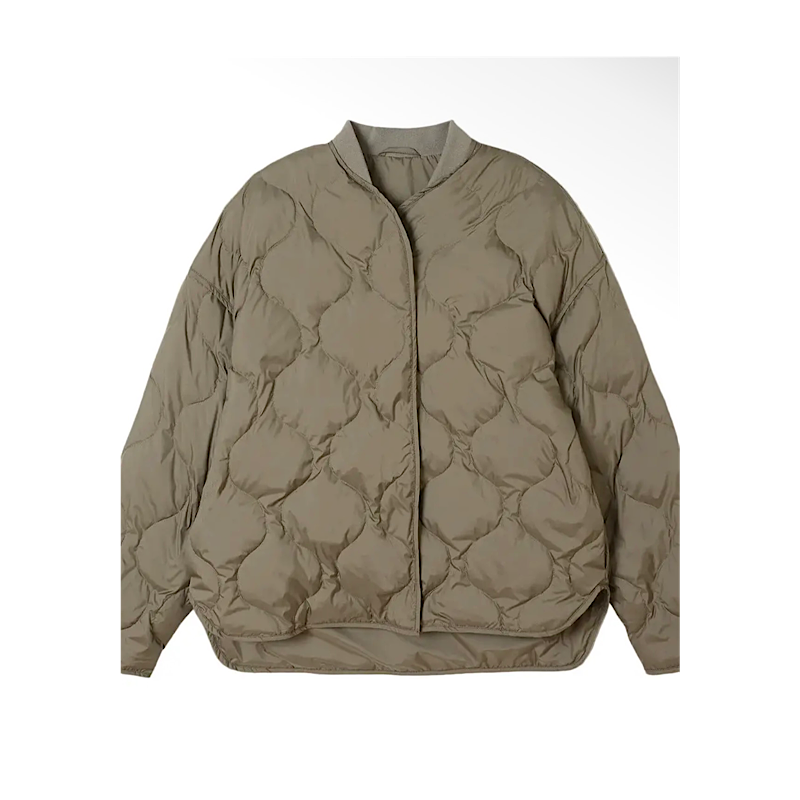 Doudoune légère en duvet – khaki