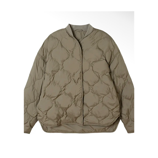 Doudoune légère en duvet – khaki