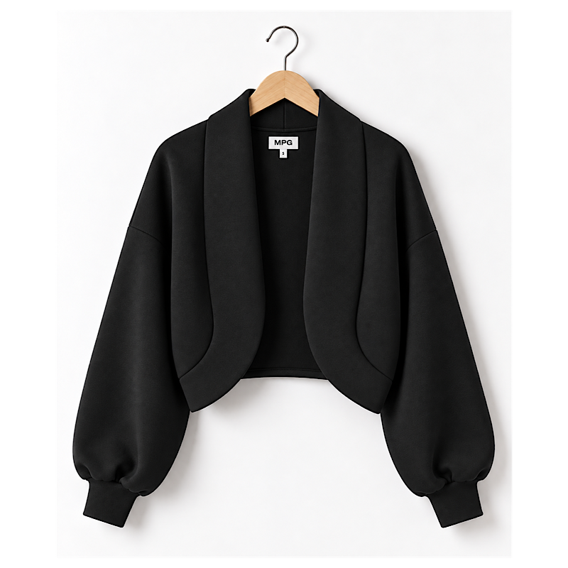 Cardigan court Dreamweave™ - noir