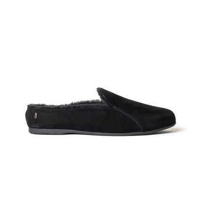 Pantoufles Maya en daim noir