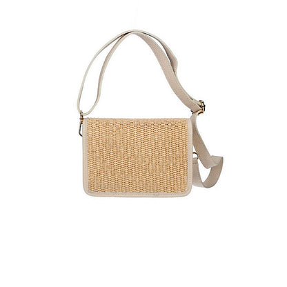Nouveau en boutique: Sac Lia, en cuir de veau et raffia