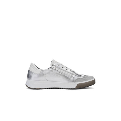 Chaussures Ara en cuir argenté