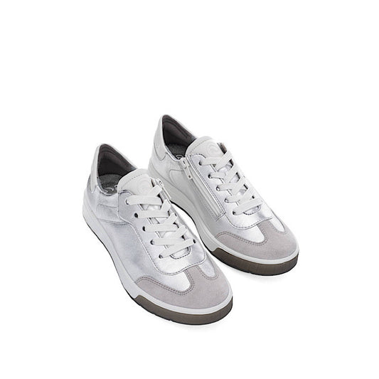 Chaussures Ara en cuir argenté