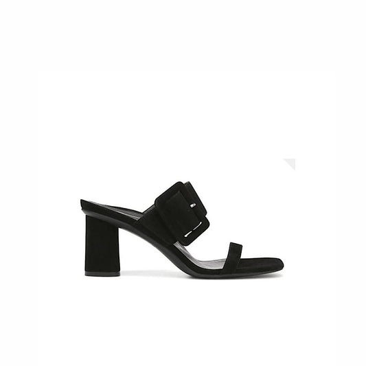 Sandales Vionic en suède noir.